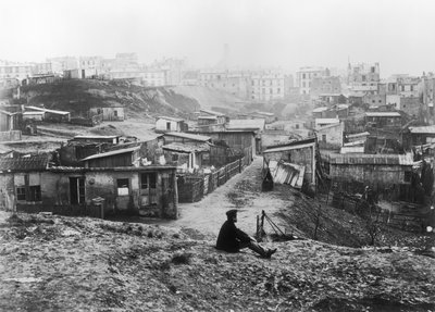 Rue Champlain, un grupo de cabañas, 1858-78 de Charles Marville